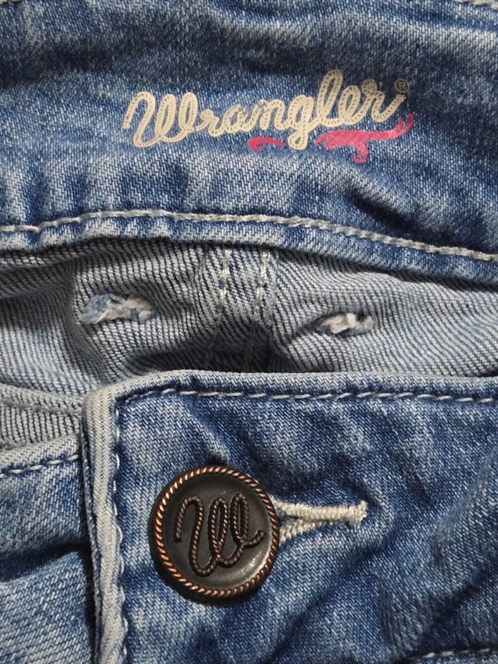Wrangler Retro Mae Mid Rise Trouser Flare Jeans 28x32 - Picture 4 of 7